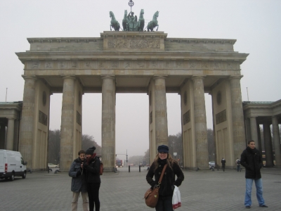 Me at the Brandenburg Gate in Berlin, Germany